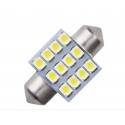 LED sufitka 39mm 12x SMD bílá