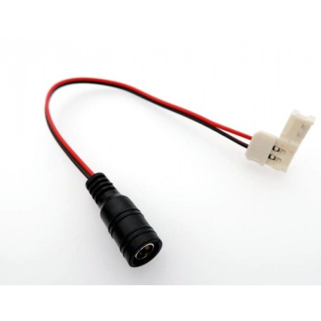 Přívodní CLICK spojka s DC konektorem pro jednobarevný pásek 8mm