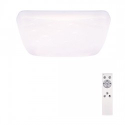 LED stropní světlo Star, čtvercové, 24W, dálkové ovládání, 37cm