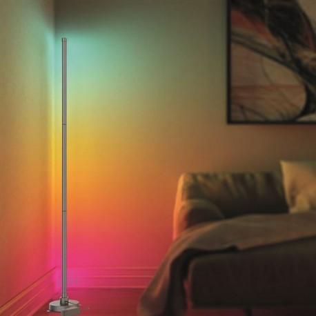 LED smart stojací lampa Rainbow, wifi, RGB, CCT, 140cm