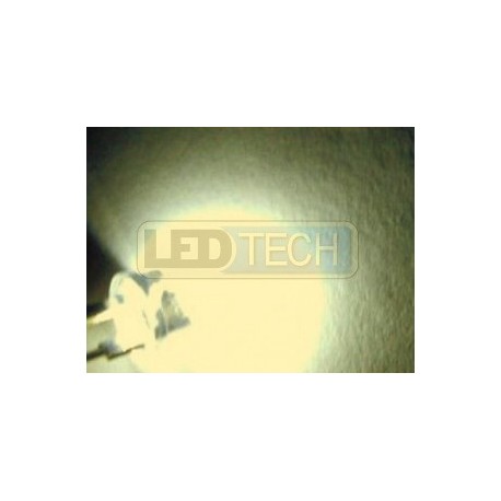 LED dioda 8mm straw hat 0.5W teplá bílá