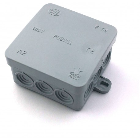 Rozbočovací krabička 75x75x37mm IP54 šedá