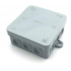 Rozbočovací krabička 85x85x37mm IP54 šedá