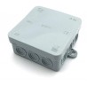 Rozbočovací krabička 85x85x37mm IP54 šedá