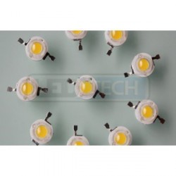Guľatá LED dióda 1W výkonová žltá 595nm