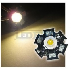 LED dioda 1W výkonová teplá BÍLÁ 3000-3500K