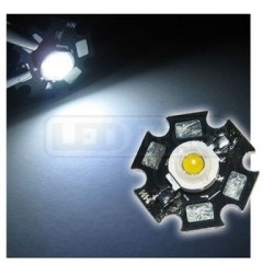 LED dioda 3W výkonová studená BÍLÁ 6000-6500K