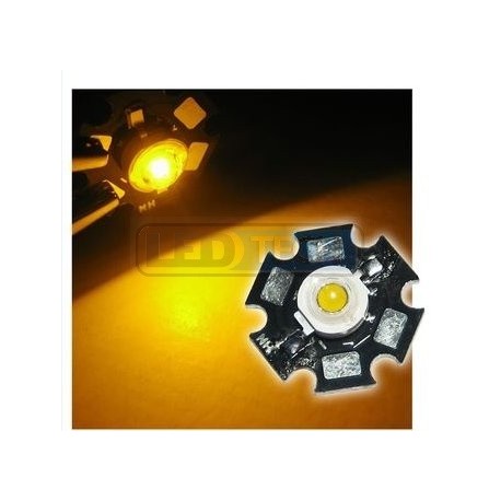 LED dioda 3W výkonová ŽLUTÁ 595nm